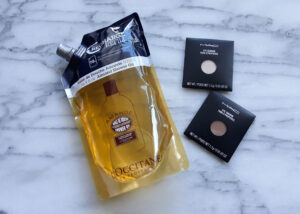 Almond Shower Oil and Eyeshadows
