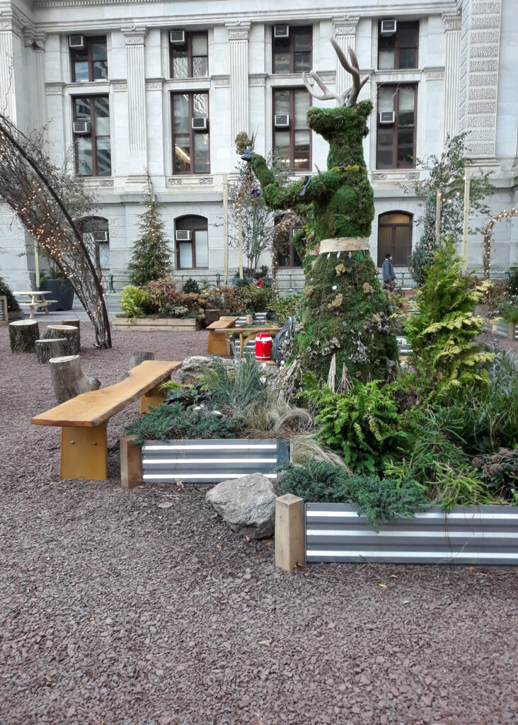 Winter Garden Reindeer